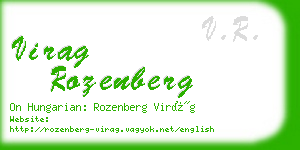 virag rozenberg business card